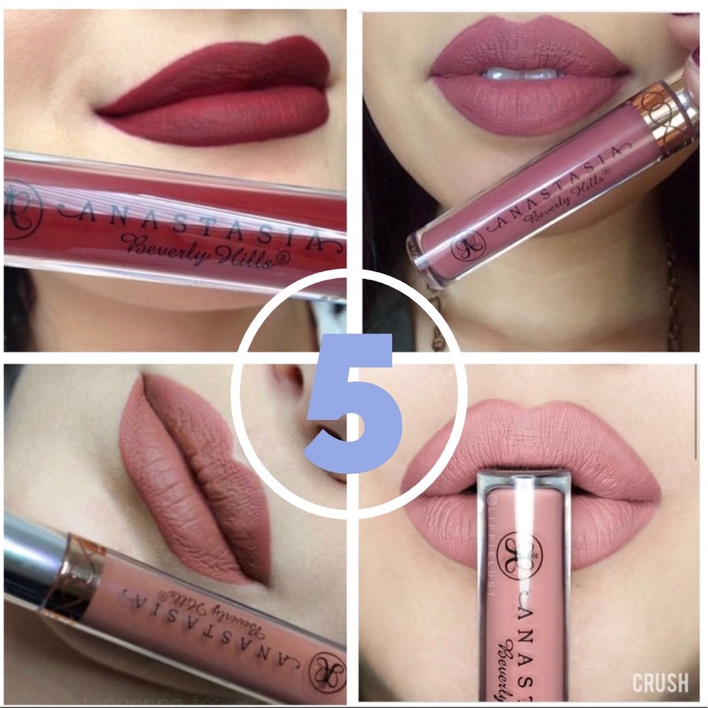 5 ANASTASIA LIQUID LIPSTICK LIP STAIN SET bundle